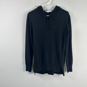Workshop Republic Clothing Sweater Size M Black Hood Cotton Casual Pullover